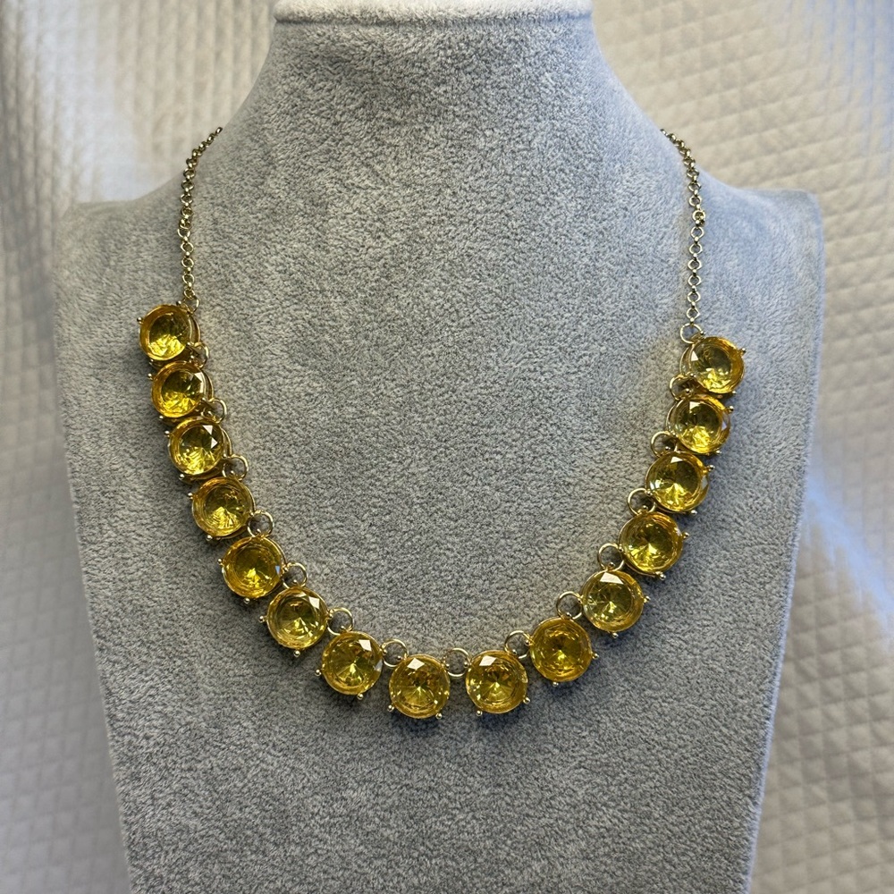 FINAL PRICE DROP Sparkling Chunky Marigold Citrine Necklace - Picture 2 of 5